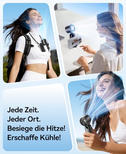 Thumbnail 7 de KIMMOO Handventilator mit Eiskühlung – 3-in-1, 21000 U/min, 199 Stufen, bis zu 14h Akku