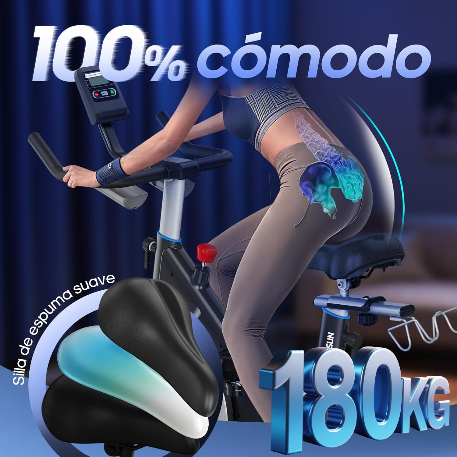 Thumbnail 5 de DMASUN 2026 Newest Bicicleta estática 180 kg