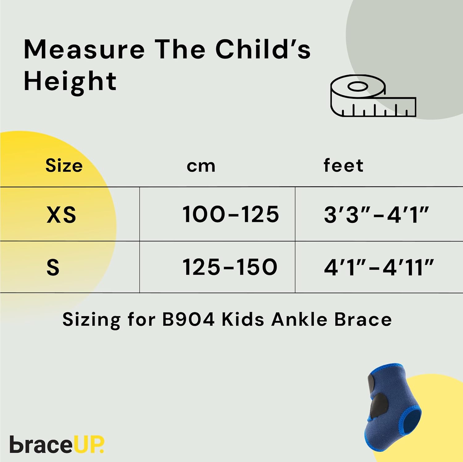 Detalle de BraceUP Kids Ankle Support – Youth Ankle Brace for Boys & Girls (Adjustable, Lightweight, S)