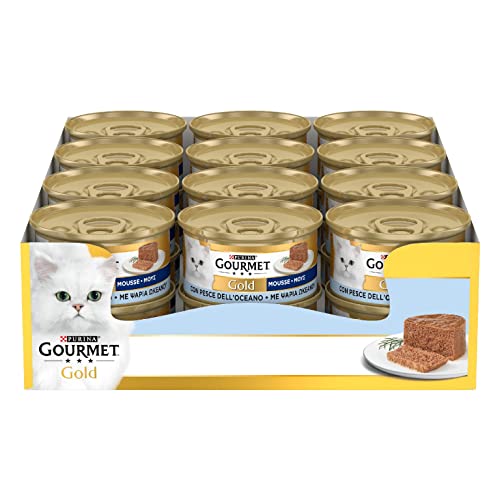 Detalle de GOURMET Gold Cibo Umido per Gatti Adulti Mousse – 24 Lattine da 85 g