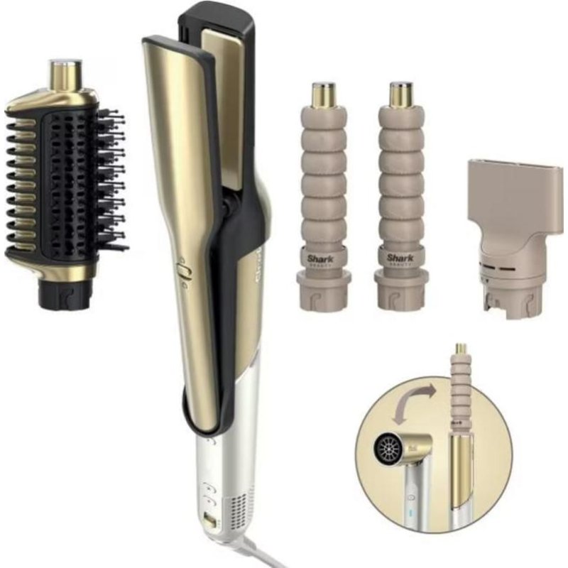 Detalle 2 de Shark Glam Straight & Waves 1500W: Moldeador Multifunción con Cerámica y Airflow