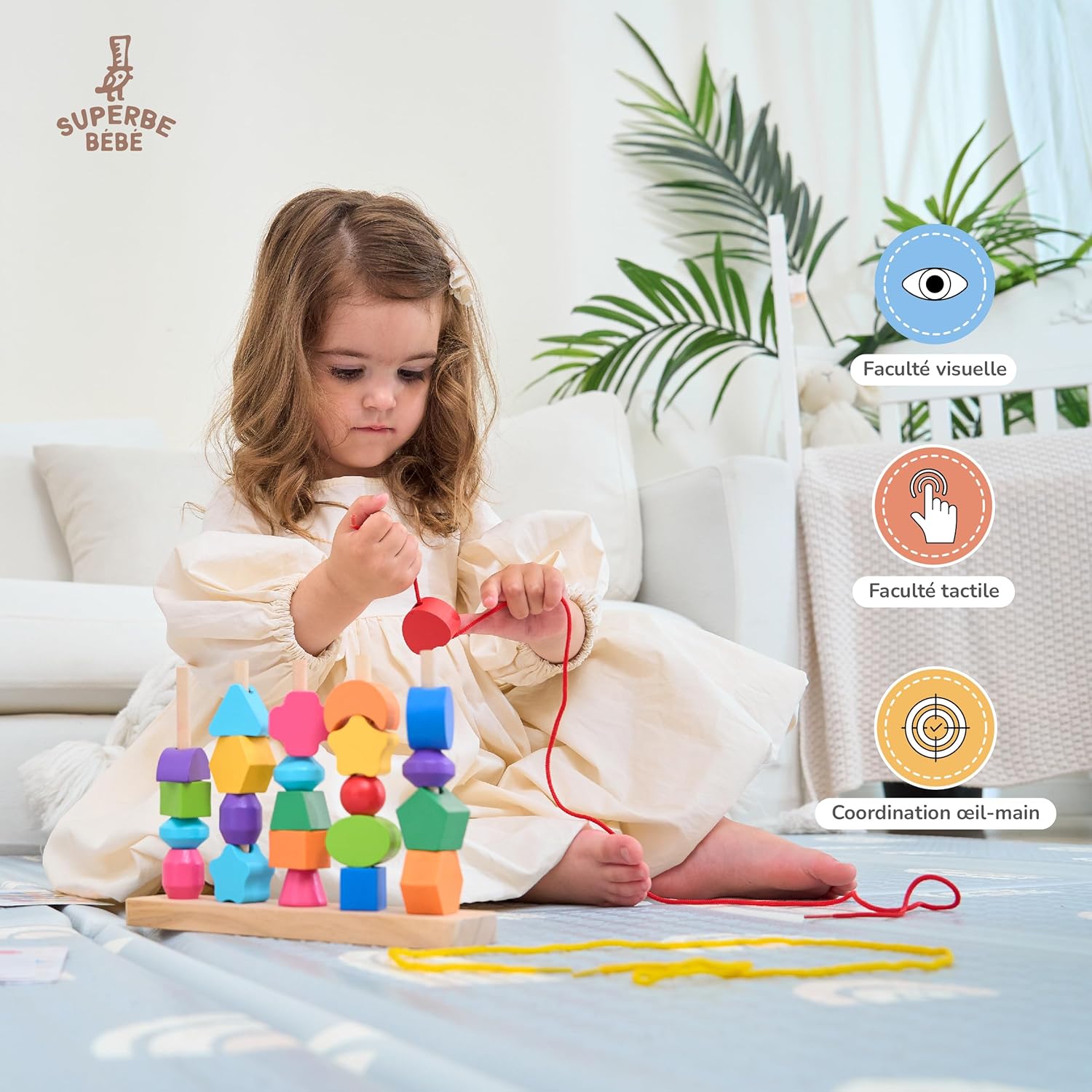 Thumbnail 4 de Jouet Montessori en Bois à Empiler et Tri pour Bébé et Enfant – SUPERBE BEBE