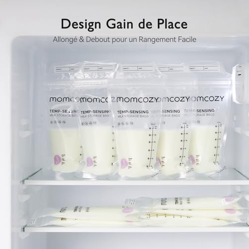 Thumbnail 7 de Momcozy Sachets de Congélation Lait Maternel 180mL – Lot de 120, Double fermeture, 100% stériles