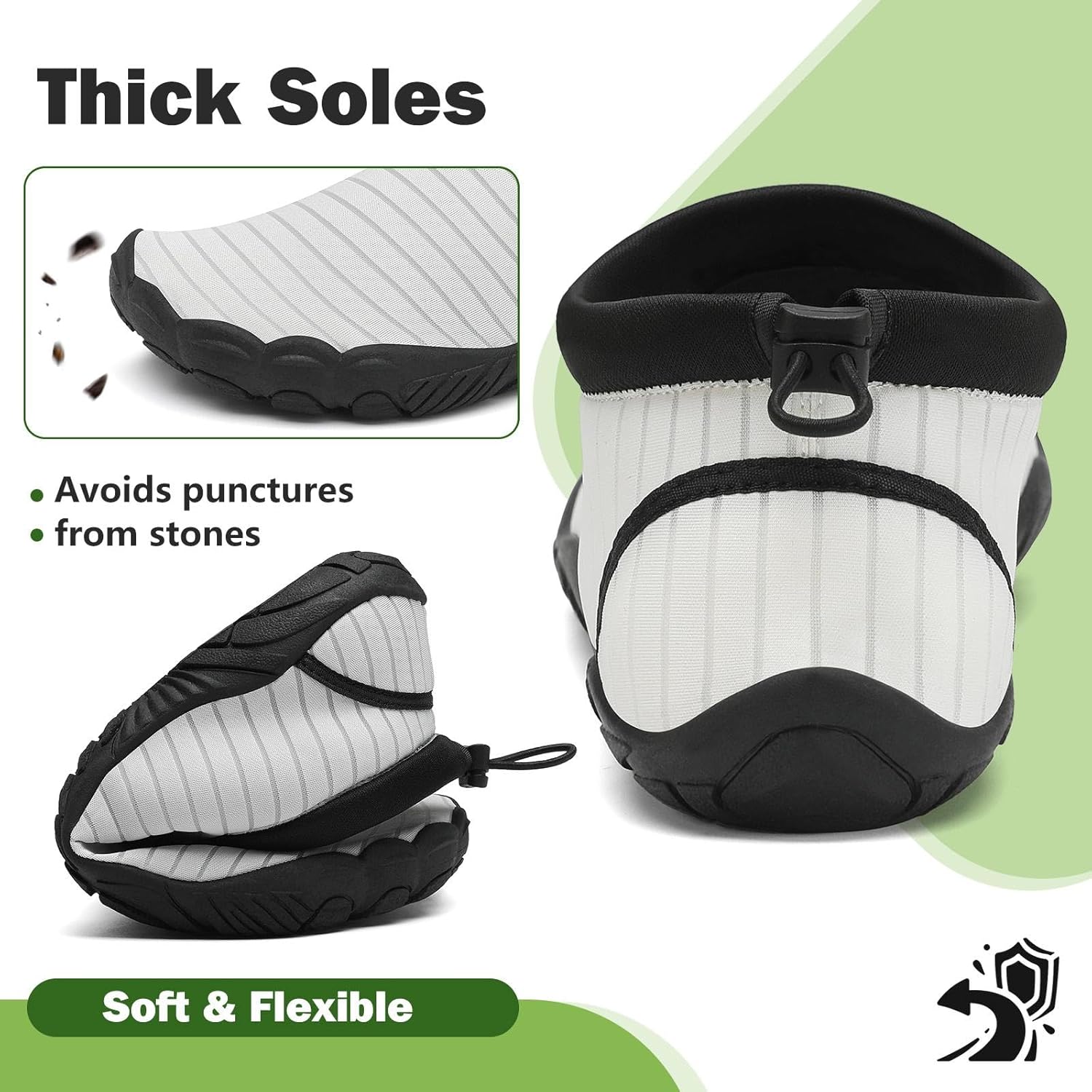 Thumbnail 6 de Mishansha Unisex Badeschuhe – Leicht, atmungsaktiv und rutschfest mit dicker Sohle (Gr. 36–46)