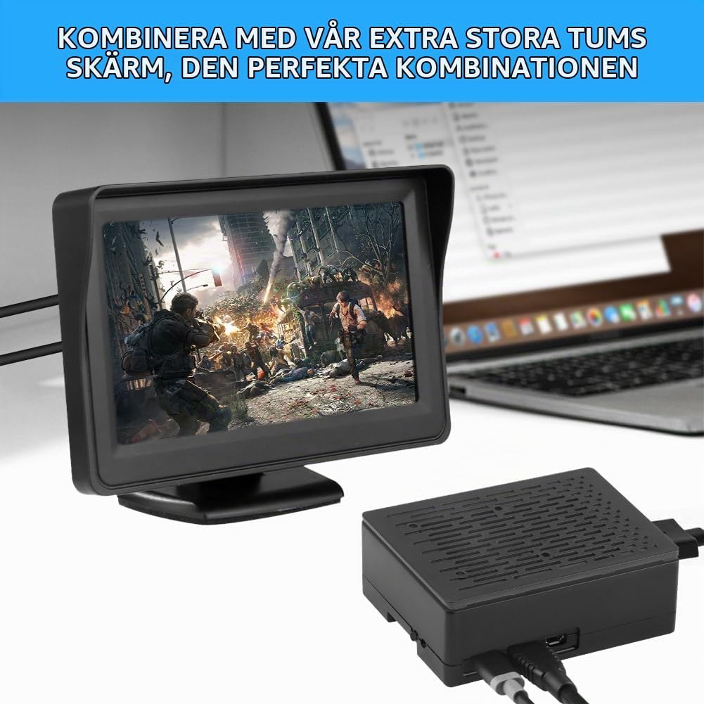 Thumbnail 6 de Aolso Raspberry Pi 5-chassi i ABS med perforerad kylning och åtkomst till portar