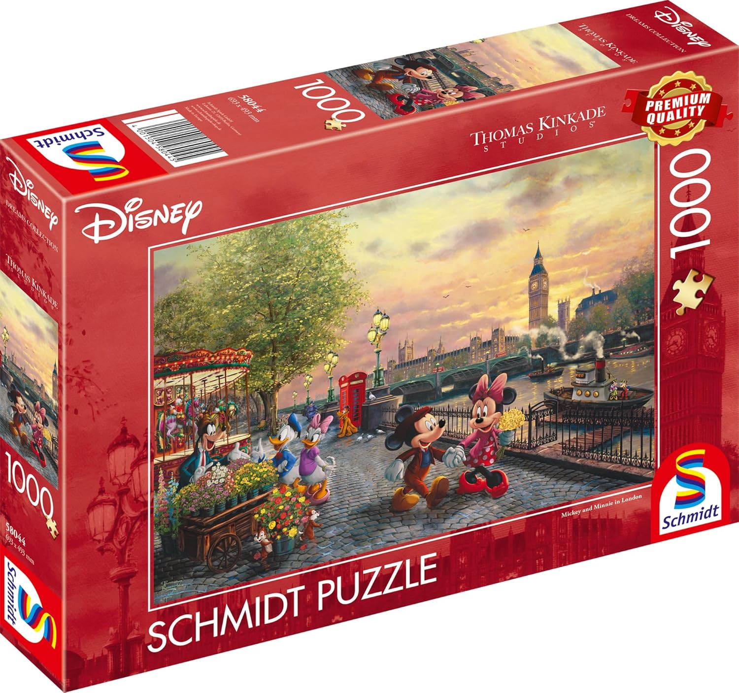 Detalle 2 de Schmidt Spiele Thomas Kinkade Mickey y Minnie 1000 piezas