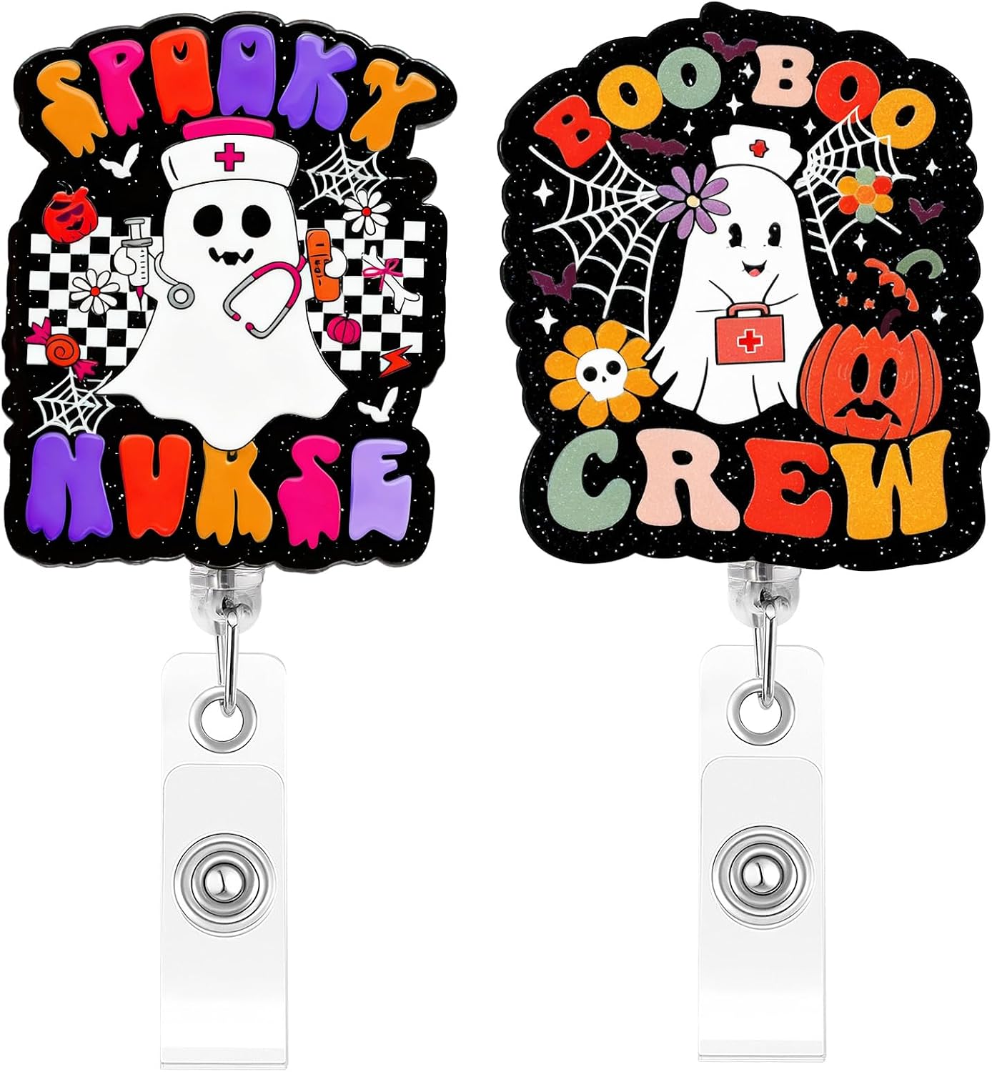 Detalle de Ciwuzxs Retractable Badge Reel 2-Piece Set