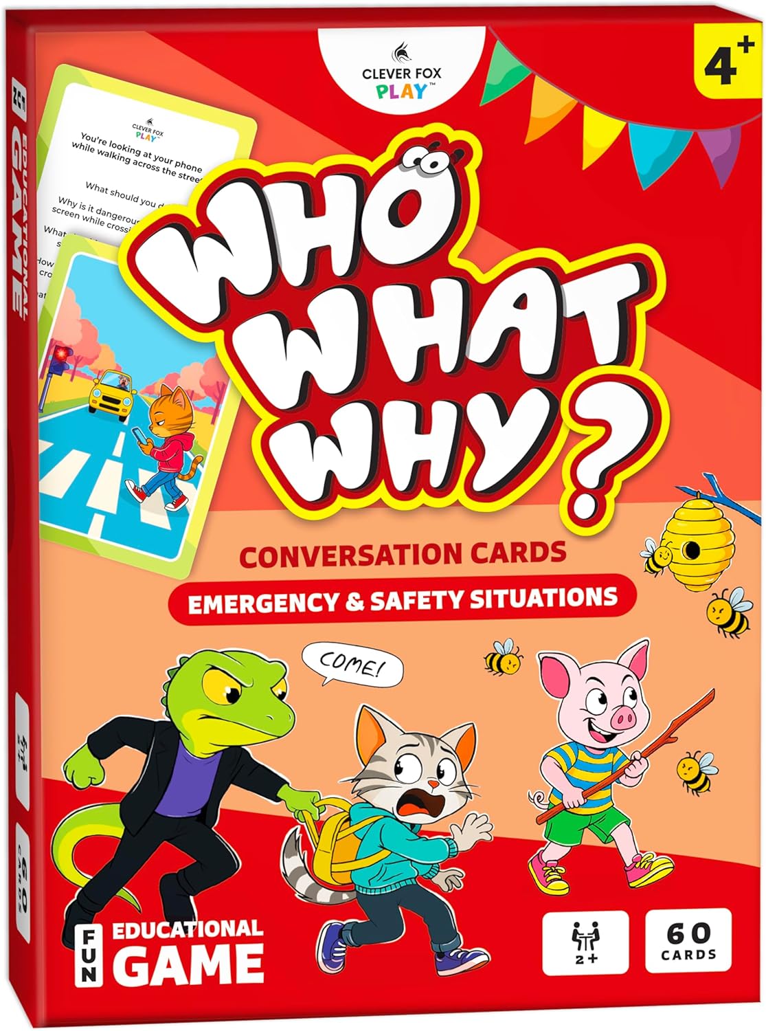 Thumbnail 6 de Who What Why Mega Pack Conversation Cards for Kids (120 Picture Cards) – Speech & Counseling Therapy Game for Ages 4+
