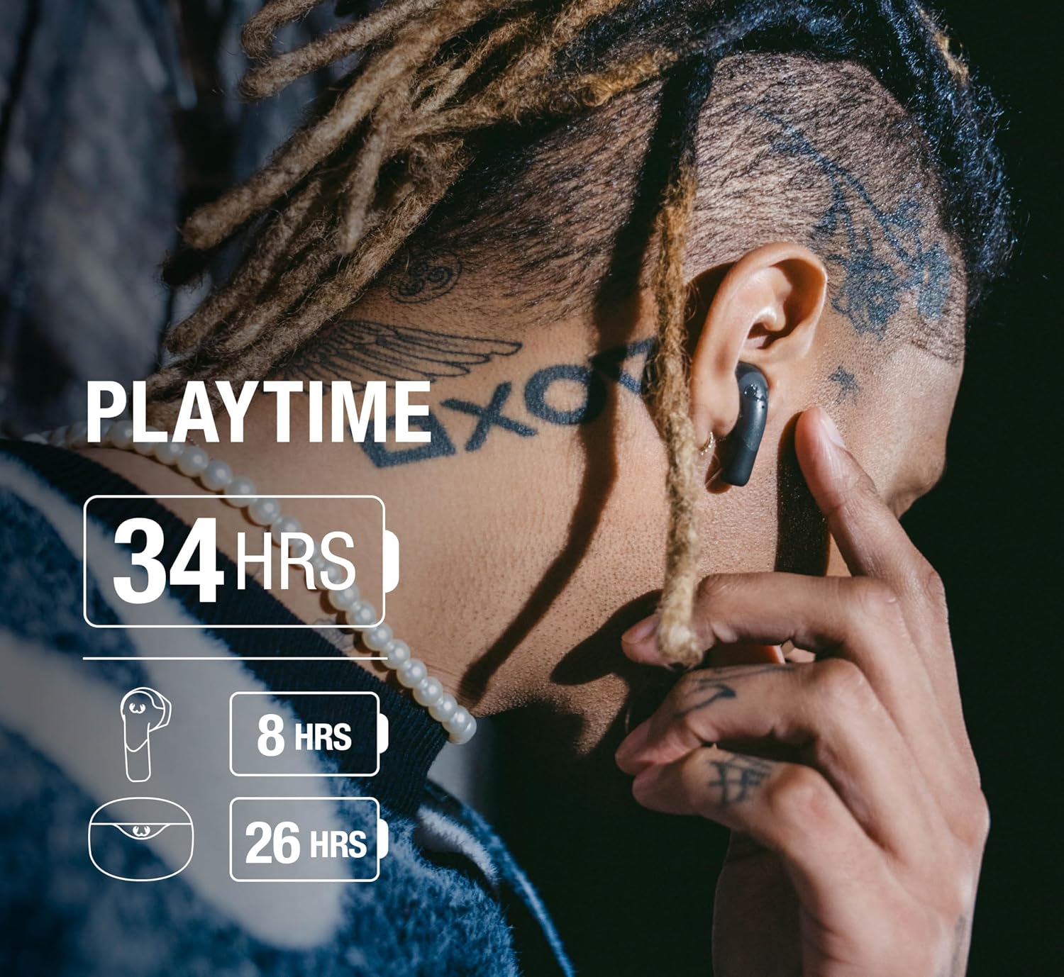 Detalle 2 de Fresh 'n Rebel Twins Ace 🎧 Auriculares Bluetooth con Cancelación Activa