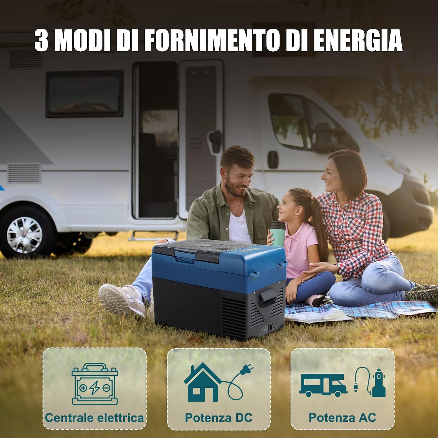 Detalle de zcamp KI19 19L: Mini frigo portatile per auto, raffreddamento da -20°C a 20°C