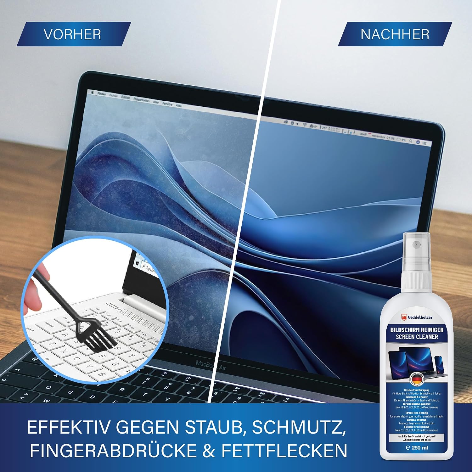 Detalle 2 de Veddelholzer Displayreiniger 250 ml