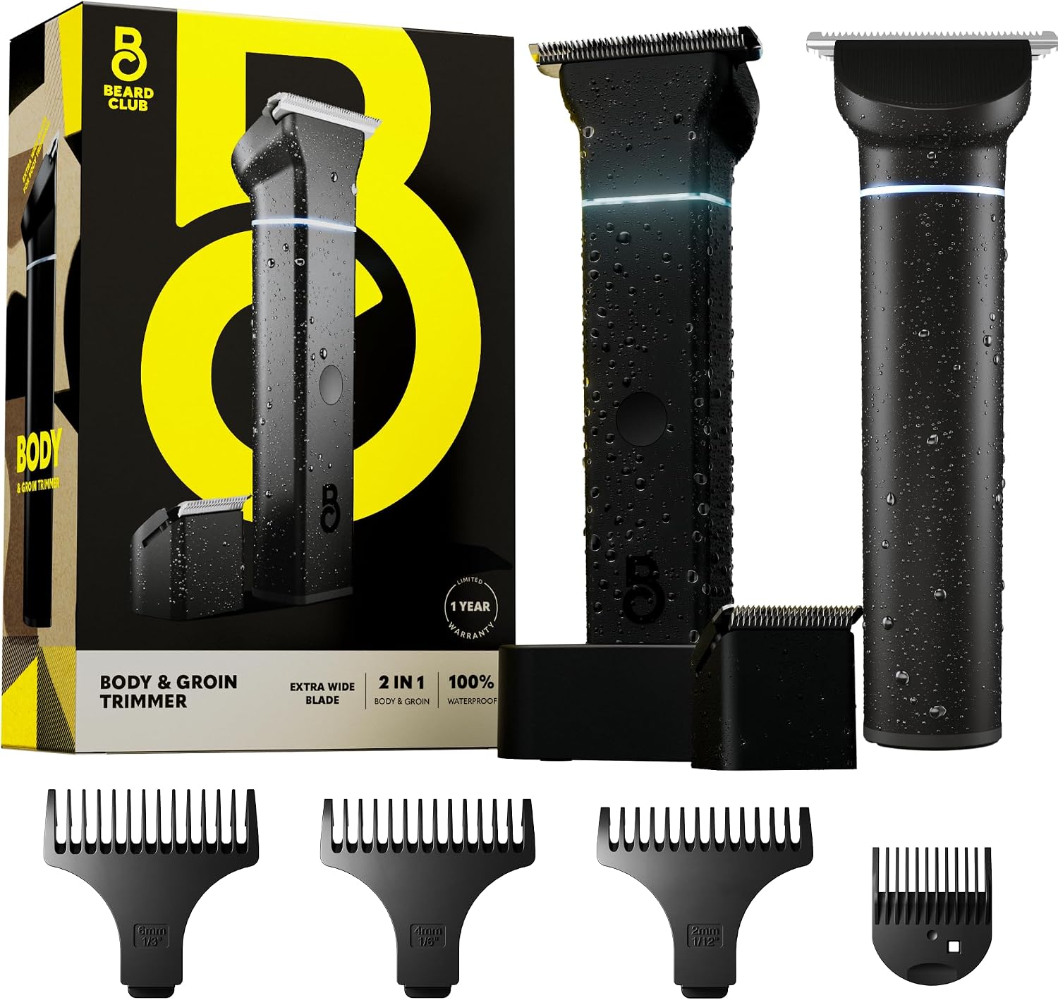 Detalle de The Beard Club Manscape Body Hair Trimmer — Rechargeable 1️⃣ 🪒