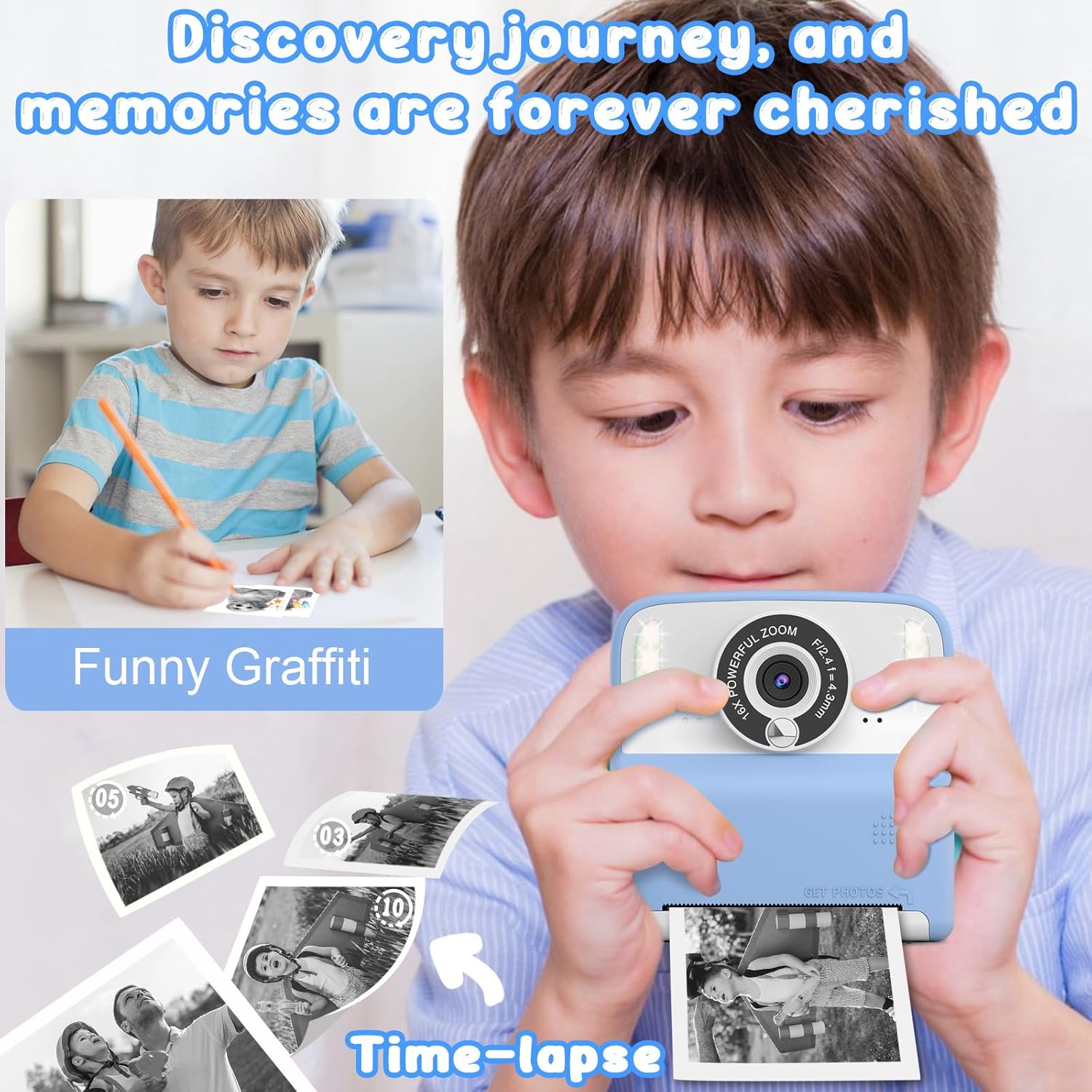 Detalle 2 de Amzelas Kids Instant Print Camera 32GB
