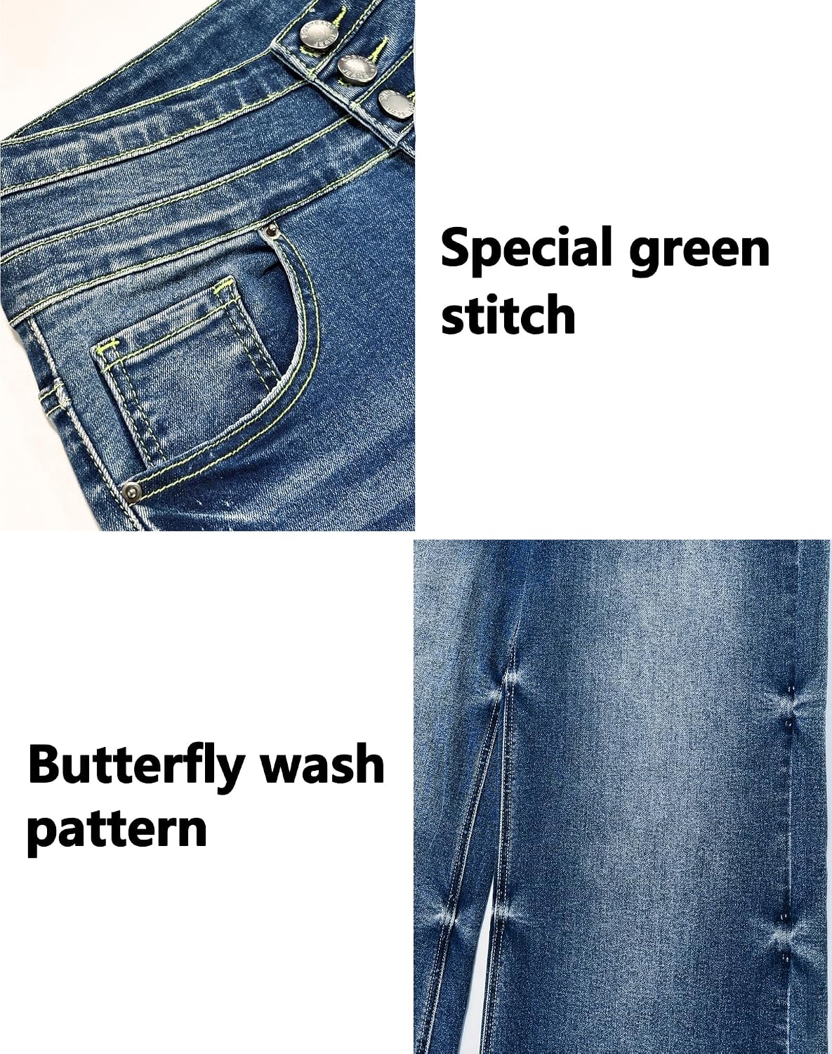 Thumbnail 3 de roswear Women's High Waisted Wide Leg Jeans
