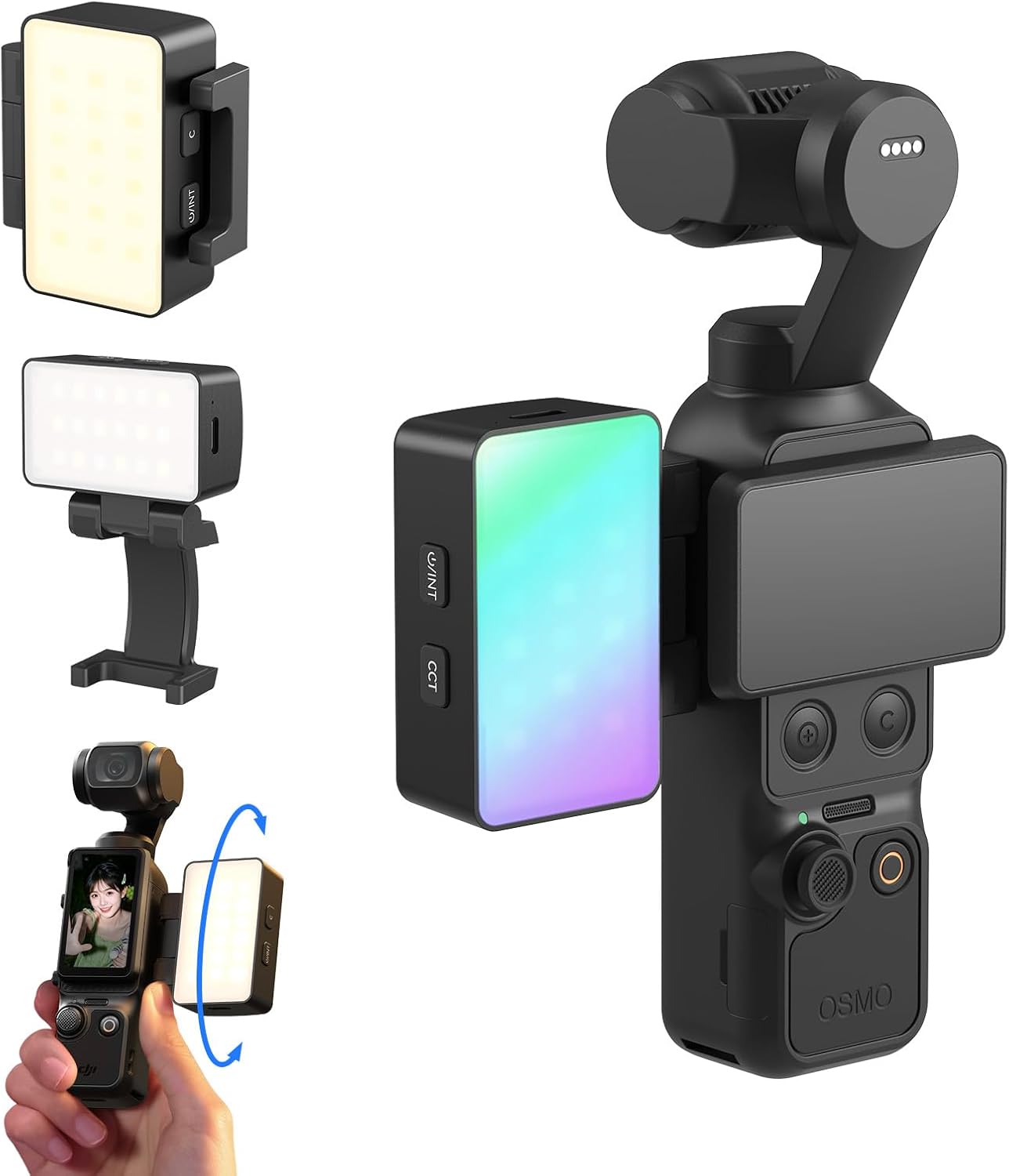 Detalle de SMALLRIG RGBWW LED Luce Video per DJI Osmo Pocket 3 5745