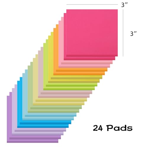 Thumbnail 2 de Vanpad (24 Pads) Sticky Notes 3x3 Inches — Bright Colors, Strong Adhesive, Portable Set