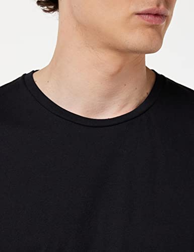 Detalle 2 de Fruit of the Loom Iconic Lightweight Ringspun T-Shirts, Black, Large, 5 Pack