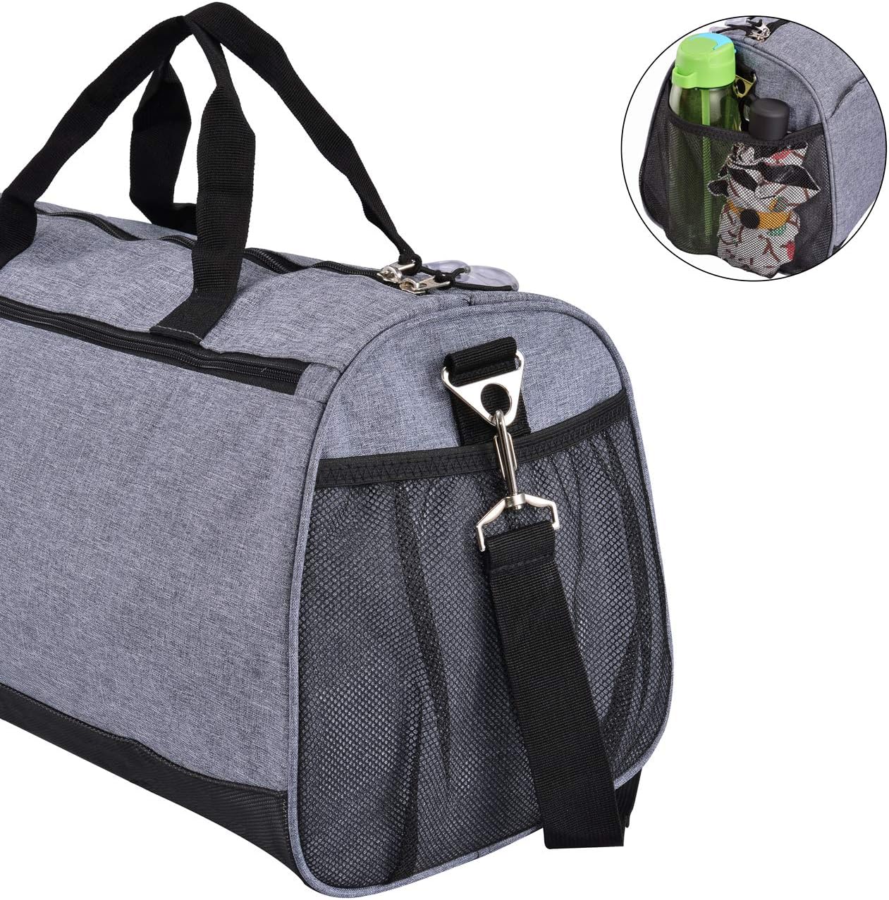 Detalle de Kasibon gym bag with shoes compartment, wet pocket and 35L capacity