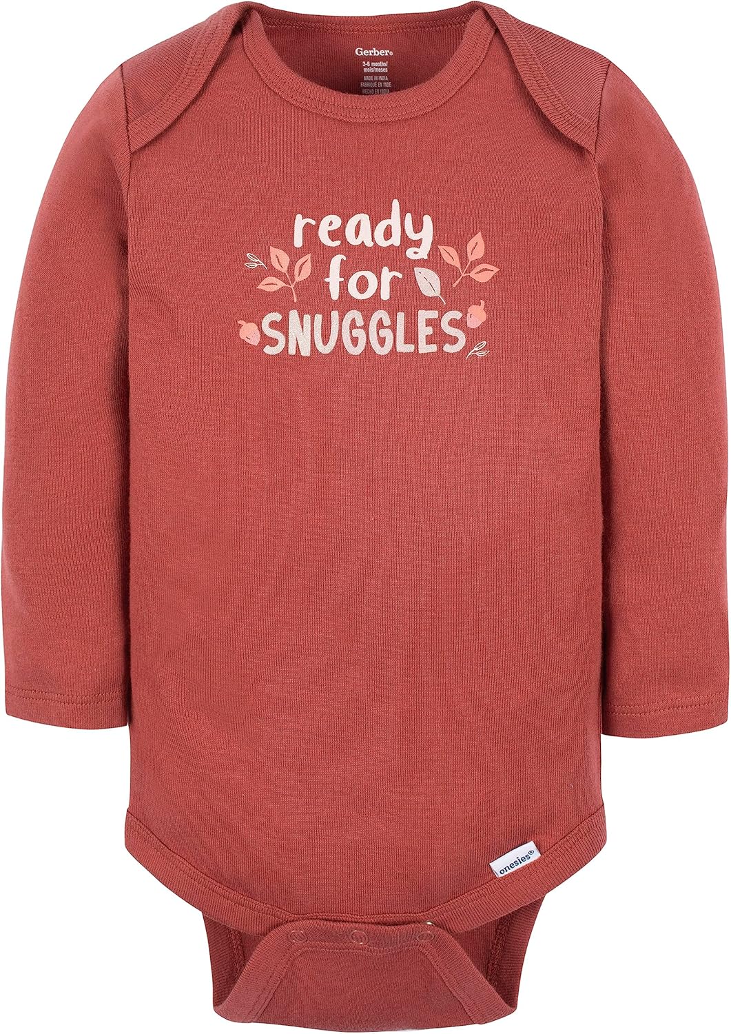 Detalle 2 de Gerber 6-pack Long-sleeve Onesies Bodysuits – Ensemble de 6 bodies en coton pour bébés