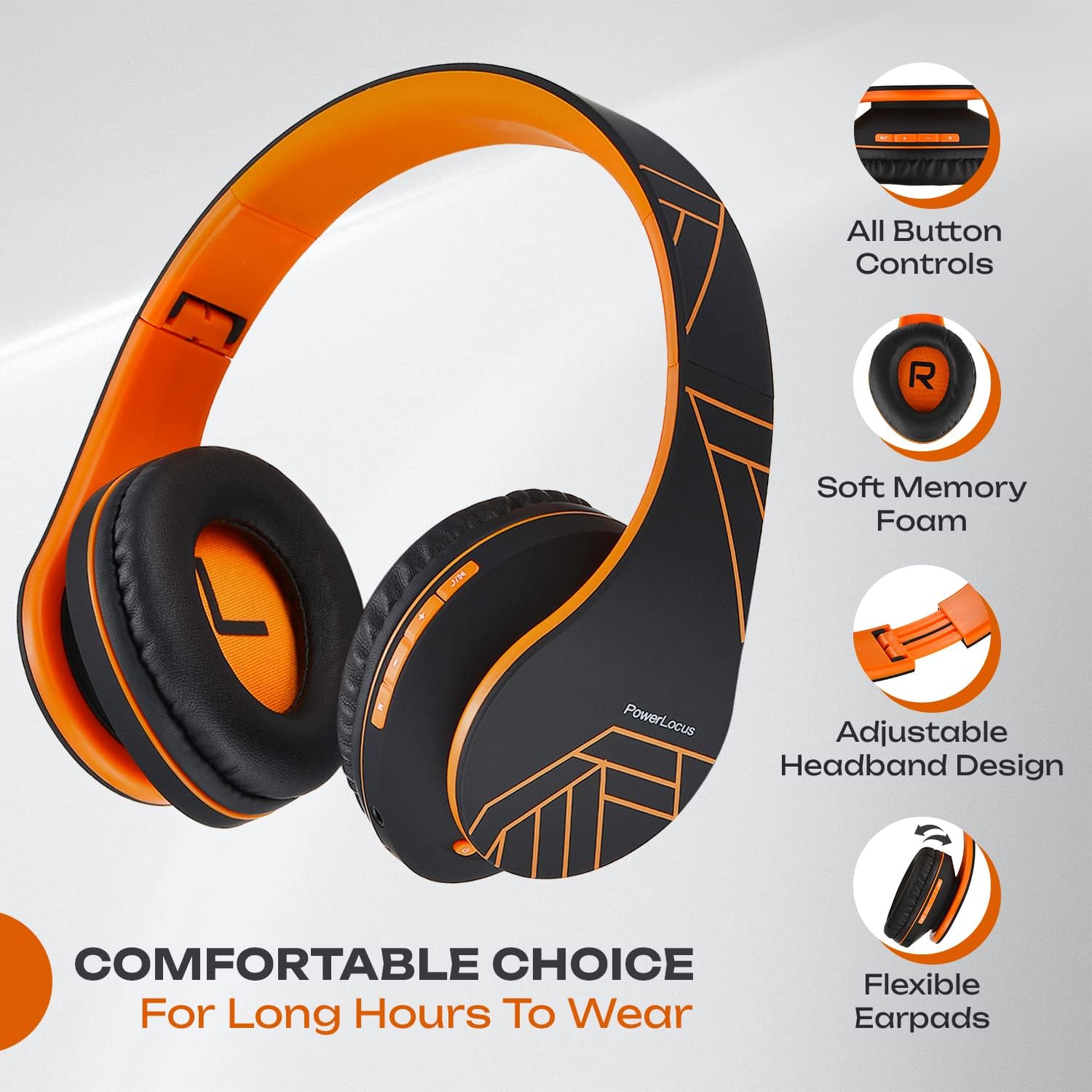 Thumbnail 1 de PowerLocus Bluetooth Over-Ear Kopfhörer 15 h