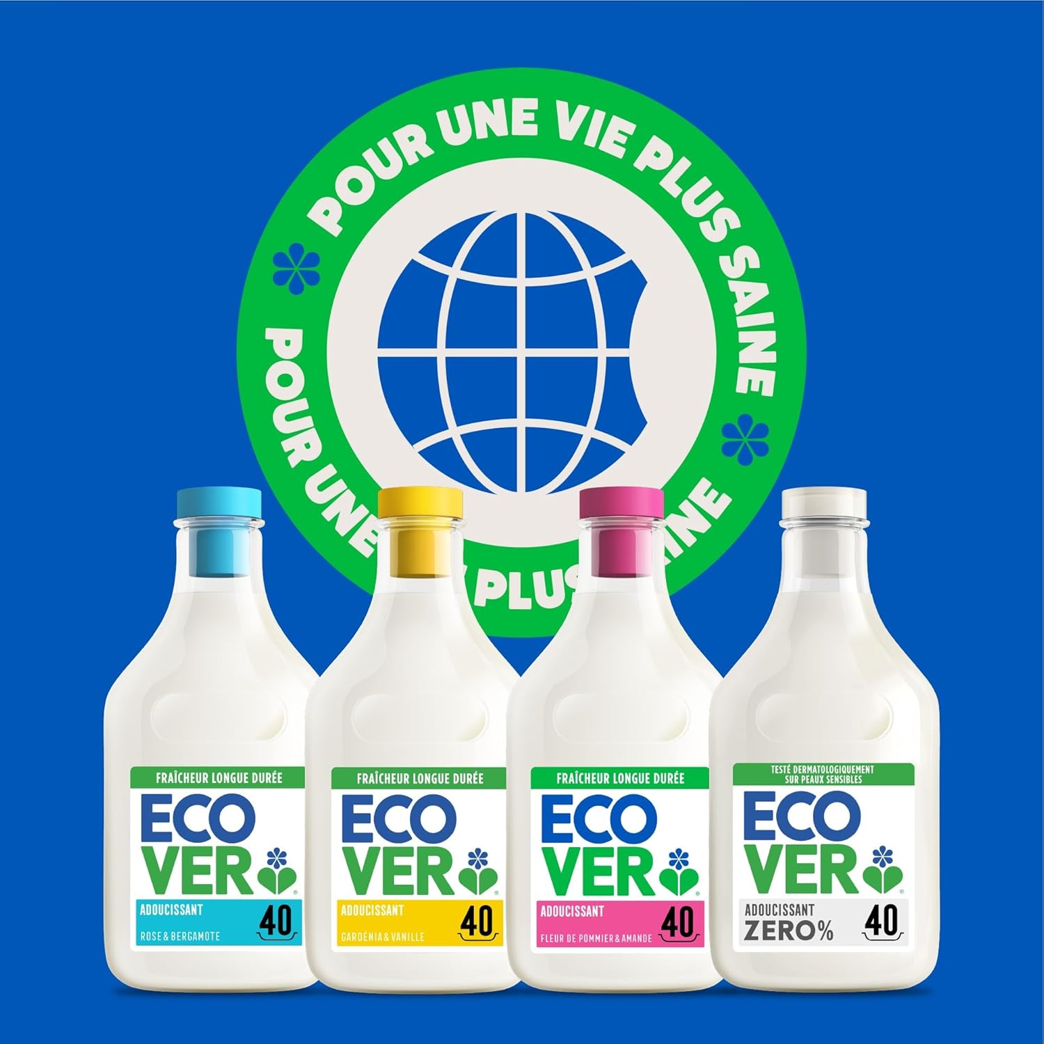 Detalle de Ecover Zero Adoucissant Liquide 5L – Hypoallergénique, pour peaux sensibles