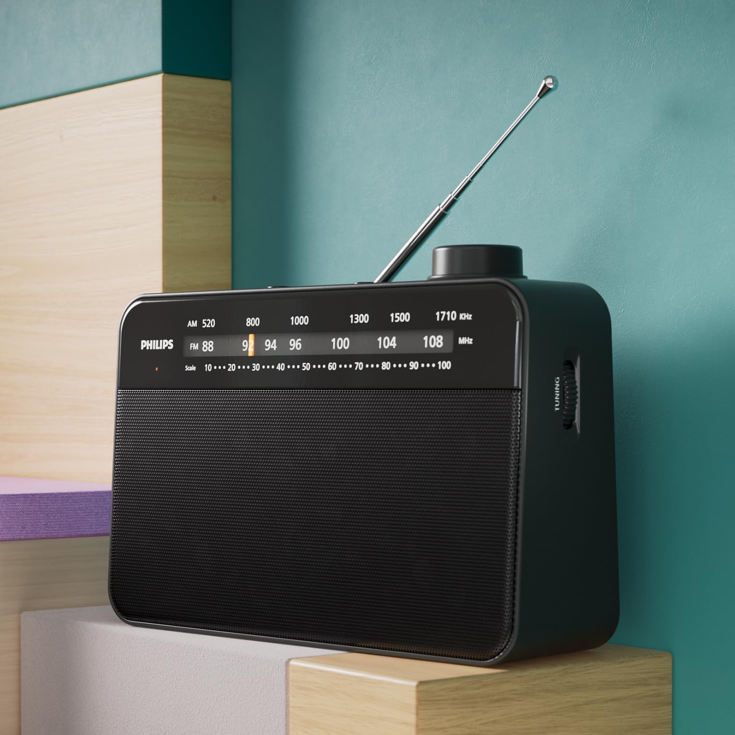 Detalle 2 de Philips TAR2509 : Radio portable FM/MW, écoute nomade et simple d’utilisation