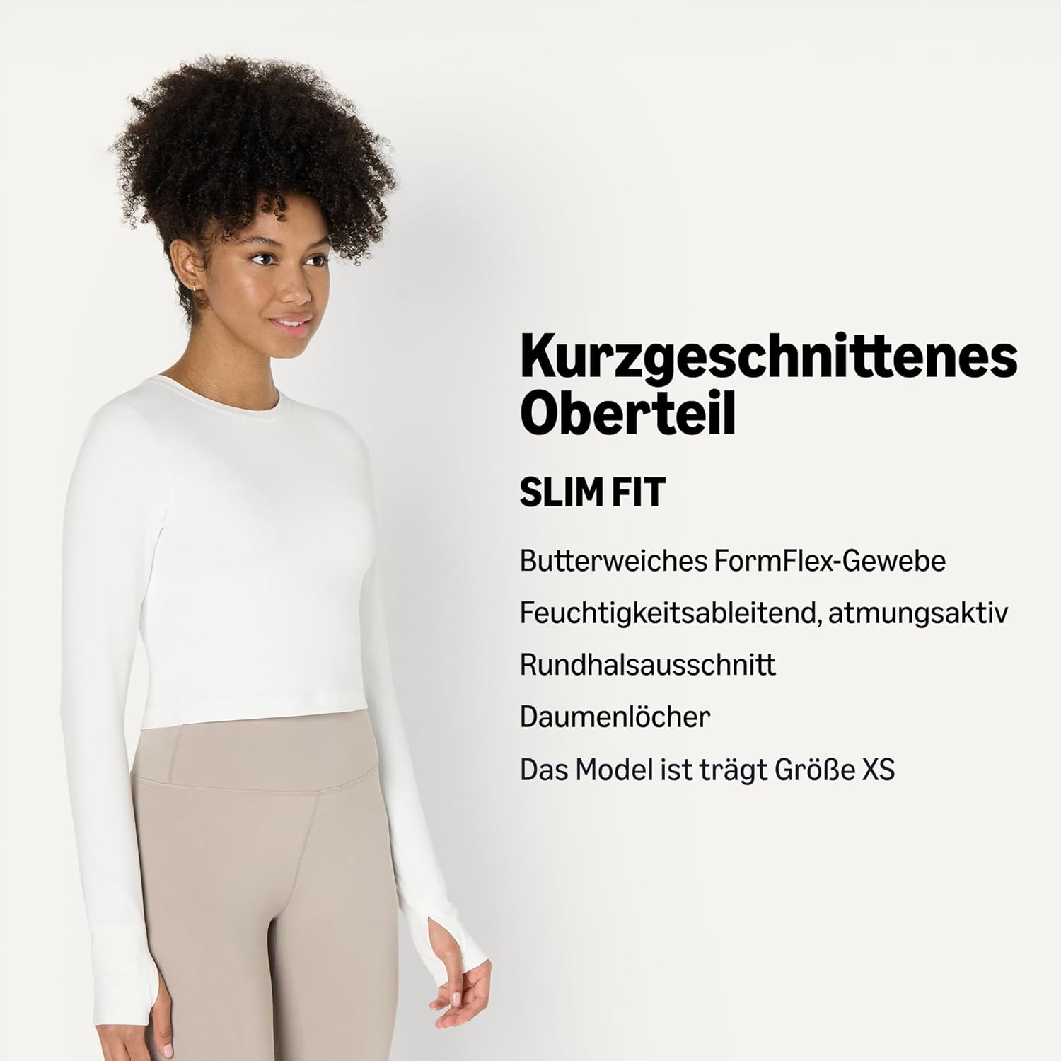 Thumbnail 3 de Amazon Essentials Damen Active FormFlex „Buttery Soft“ Bauchfreies Layering-Workout-Top (kurze Ärmel, schlanke Passform)