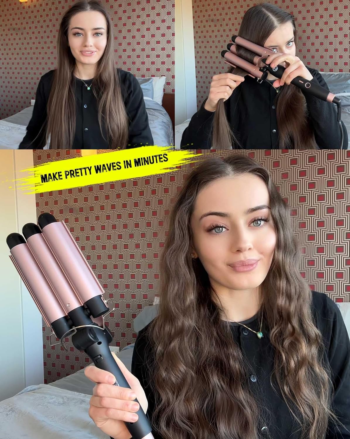 Thumbnail 4 de 3 Fässer Welleneisen 25 mm Waver Wand für Reisen