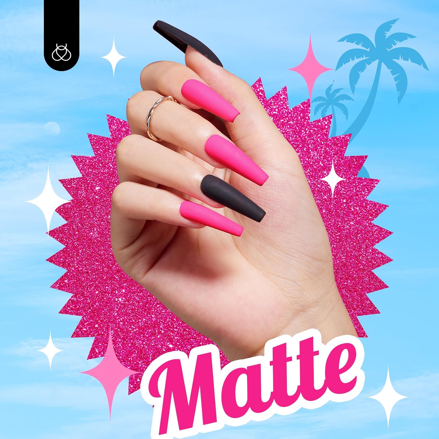 Detalle de Beetles Gel Nagellack Hot Pink, 15 ml – 1 Stück