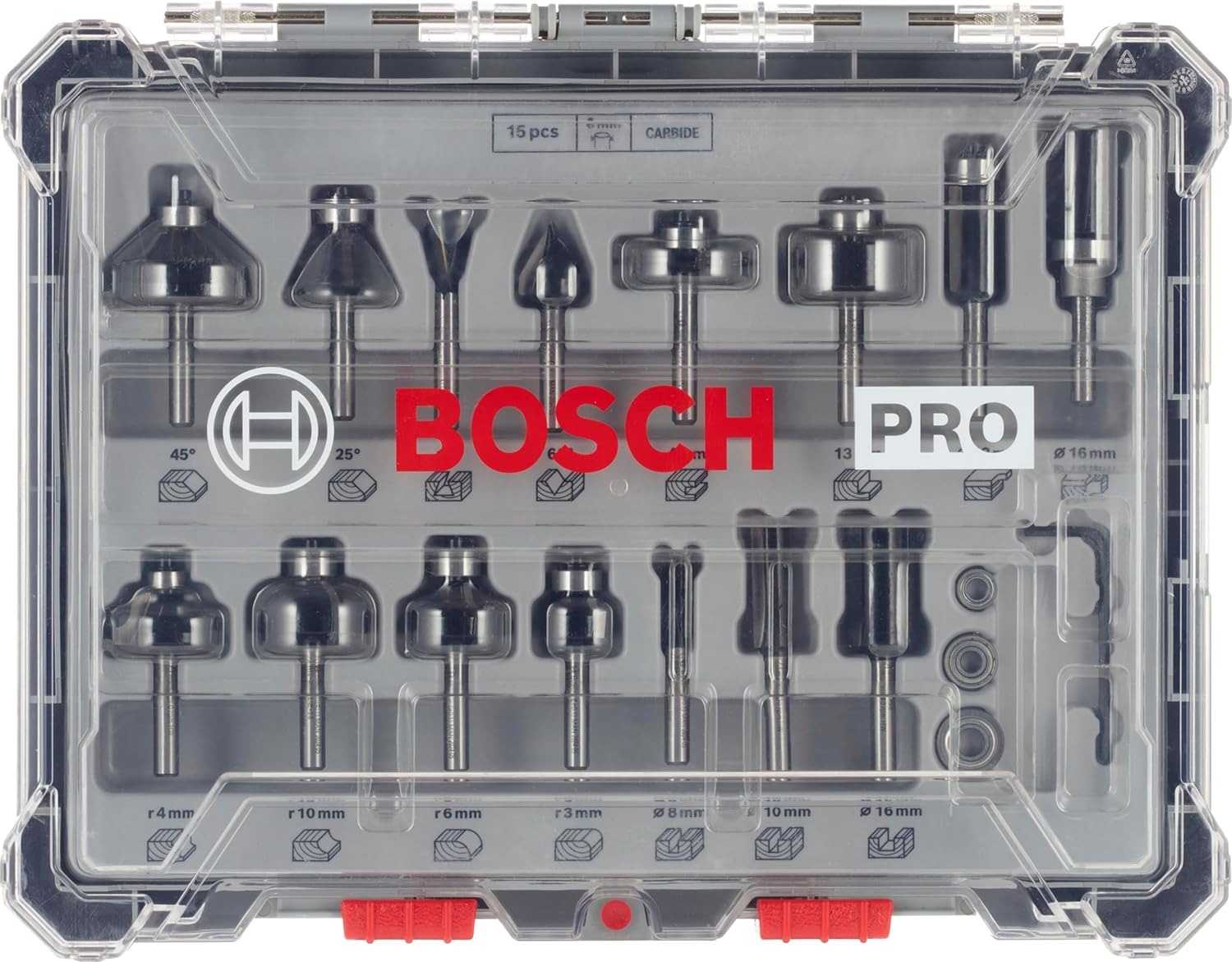 Thumbnail 1 de Bosch Accessories 2607017471 Set di Frese, 6 mm: taglio preciso per legno e materiali compositi
