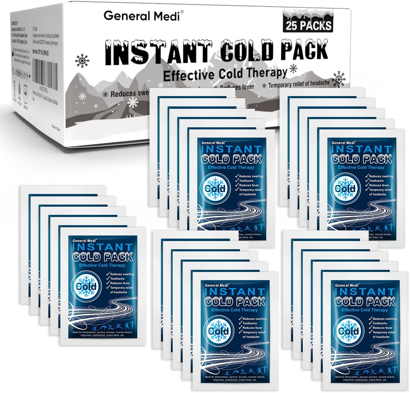 Detalle de General Medi Instant Cold Pack 10x14cm ❄️🩹