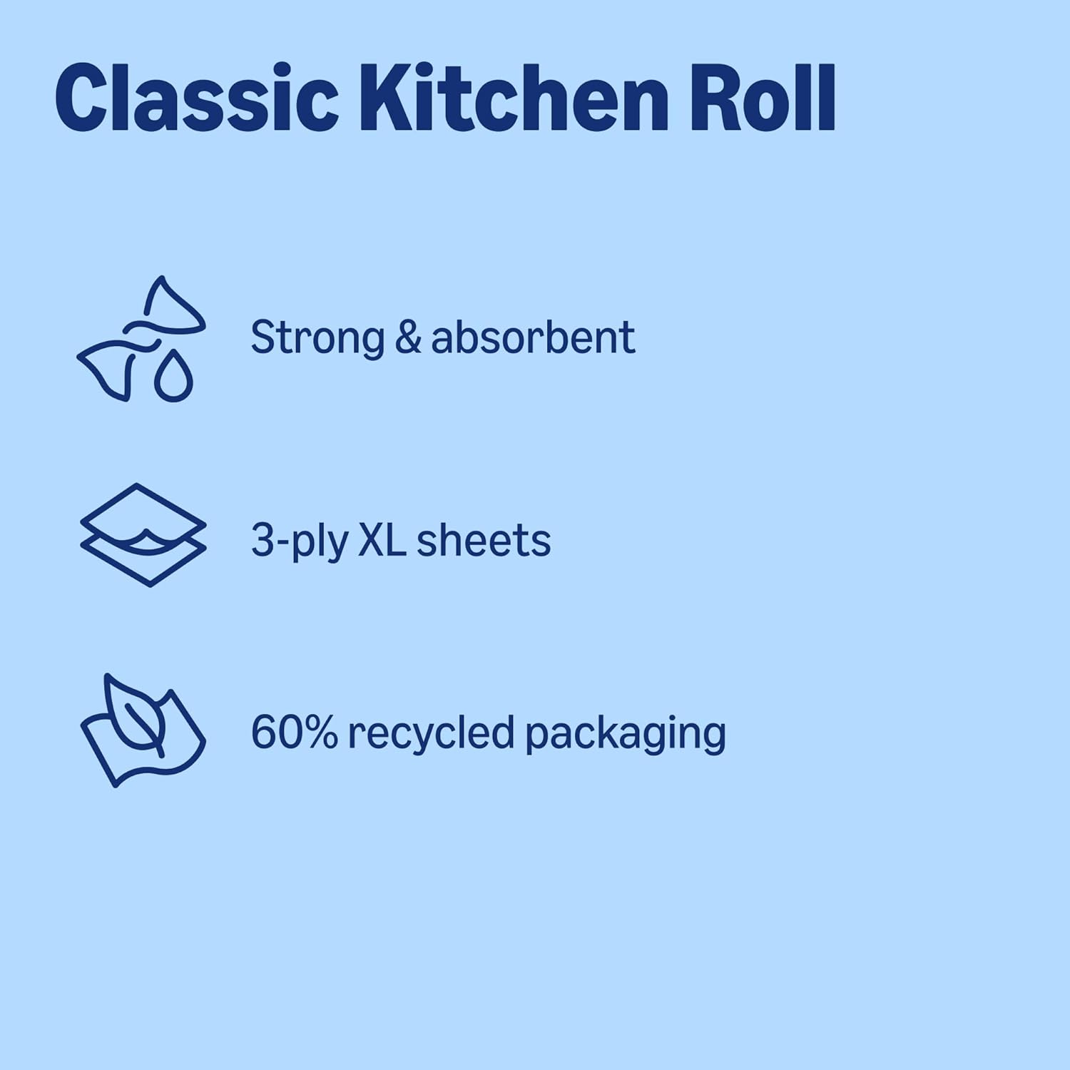 Thumbnail 4 de by Amazon Super Absorbent Kitchen Towel, 3-ply, 12 Rolls (4 Packs of 3) – 80 Sheets per Roll