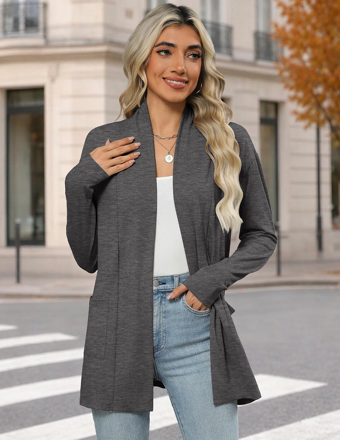 Detalle 2 de Zeagoo Women's Lightweight Cardigan
