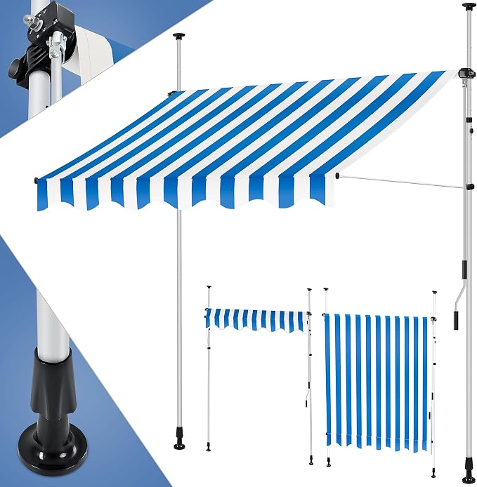 Detalle de KESSER® Toldo Balcón con Manivela, Protecc. UV y Resistente ☂