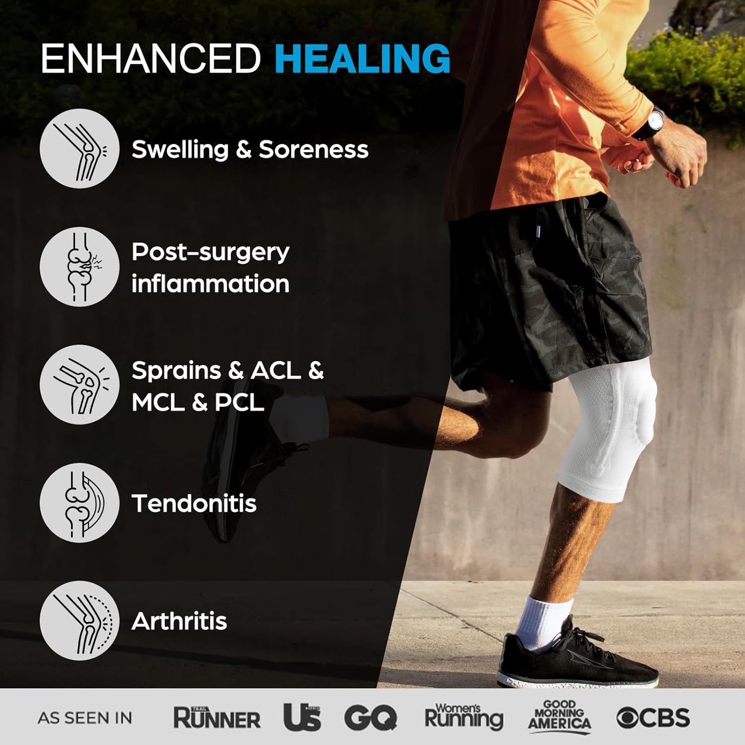 Detalle de NEENCA Professional Knee Brace for Pain Relief and Stability