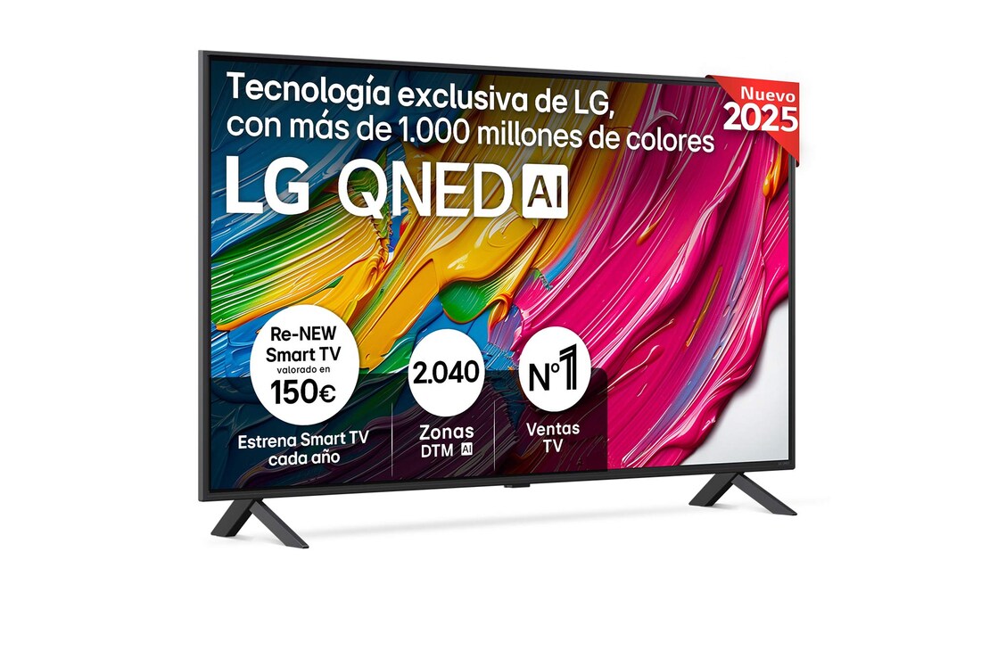 Detalle de LG QNED80 50'' Outlet – Smart TV 4K 2025, modelo 50QNED80A6A.OUTLET