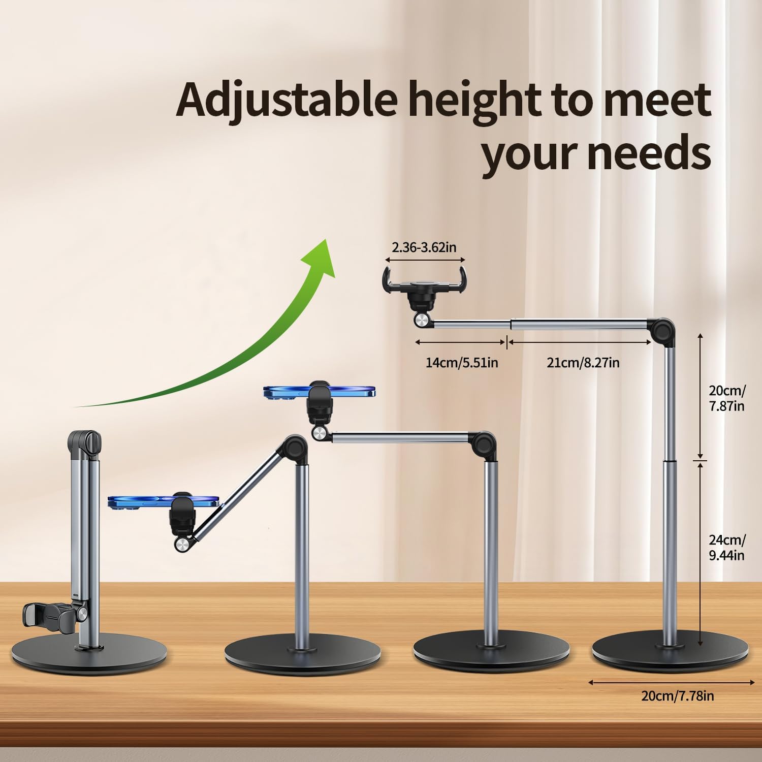 Detalle de yAyusi Heavy Duty Aluminum Overhead Tripod 12 in