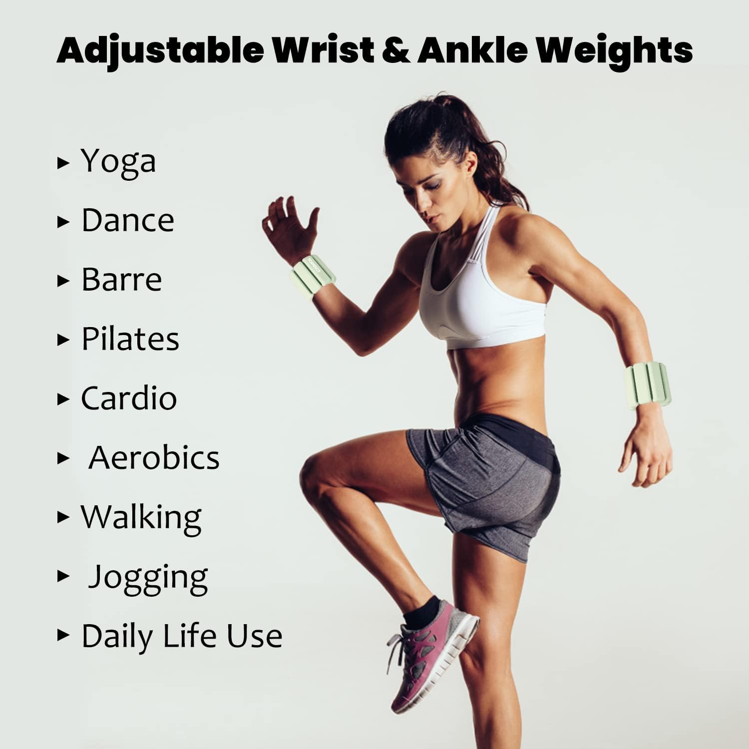 Detalle 1 de TOPESCT Adjustable Wrist Weights 1lb Set of 2