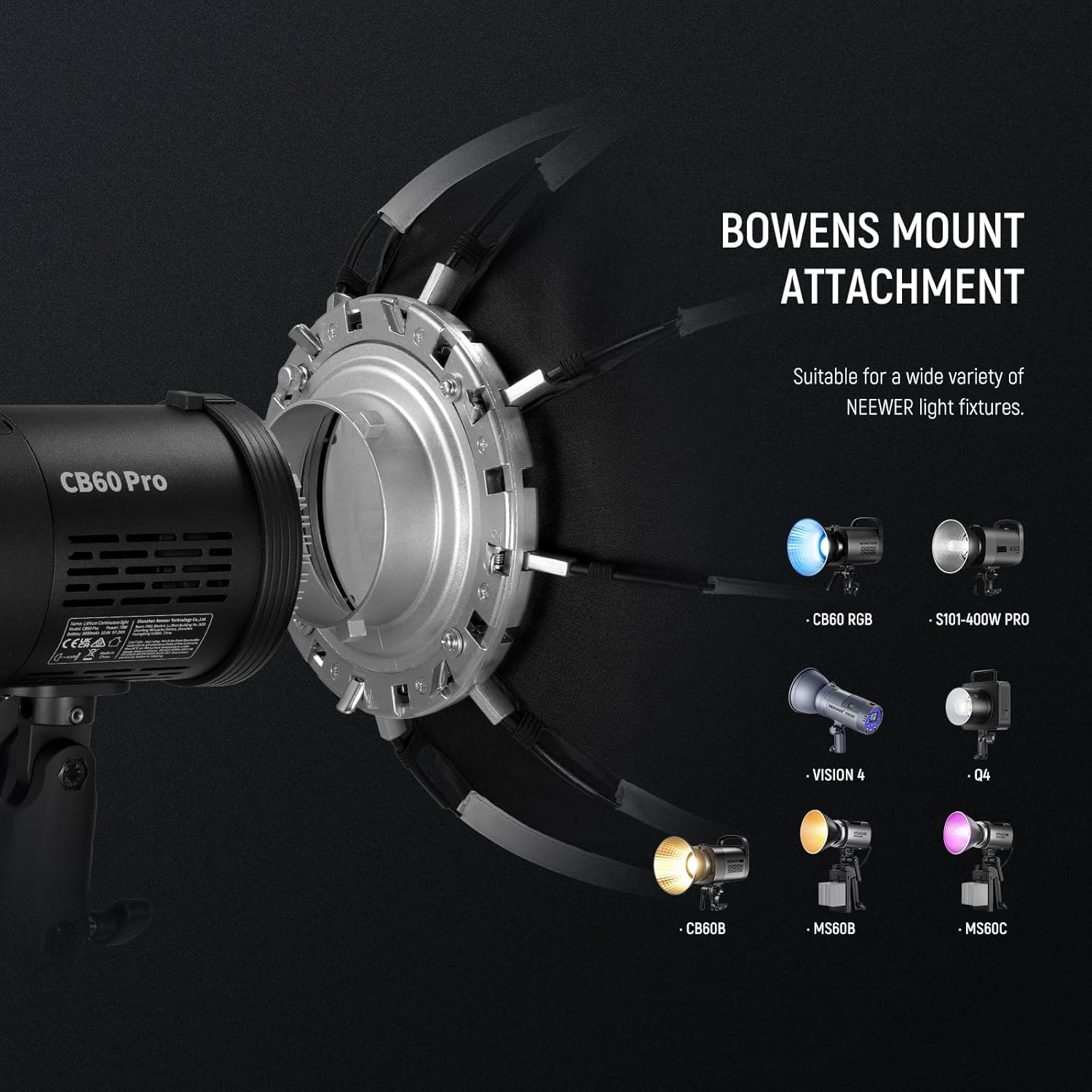 Thumbnail 5 de NEEWER softbox ottagonale da 45 cm con attacco Bowens e piegatura rapida (diffusori + griglia a nido d’ape)