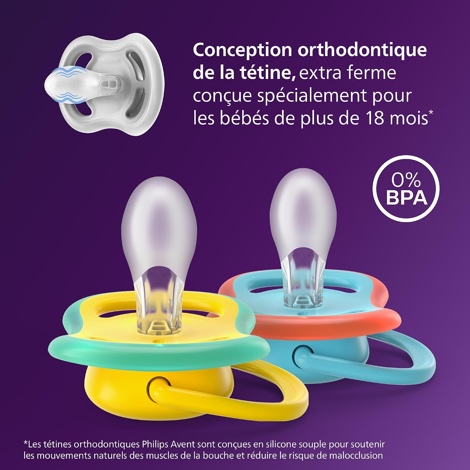 Thumbnail 2 de Philips Avent Sucettes Ultra Air 18m+ SCF349/56