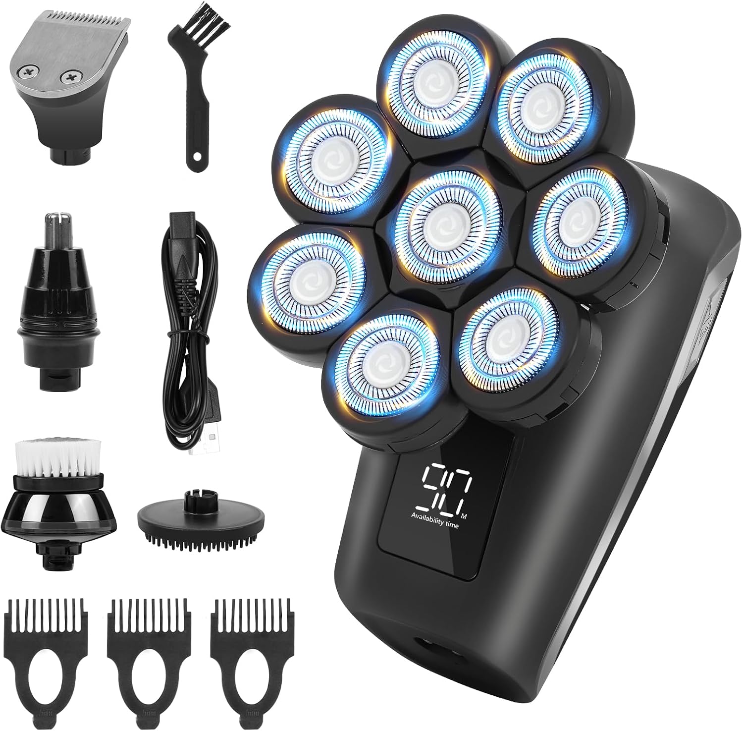 Detalle de OFFCUP 8D Electric Head Shaver 90min
