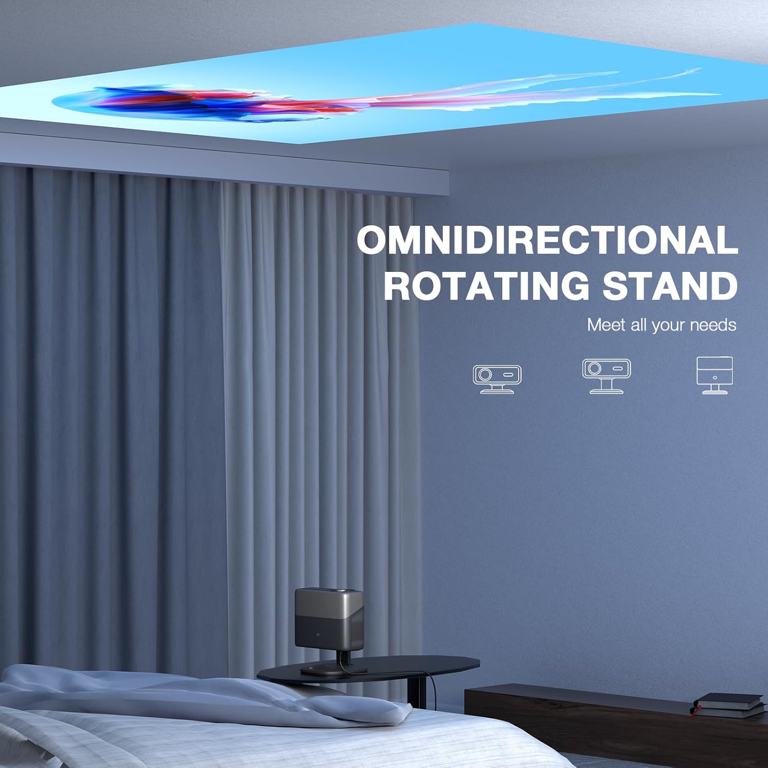 Thumbnail 5 de AuKing 4K WiFi Bluetooth projector with 2500