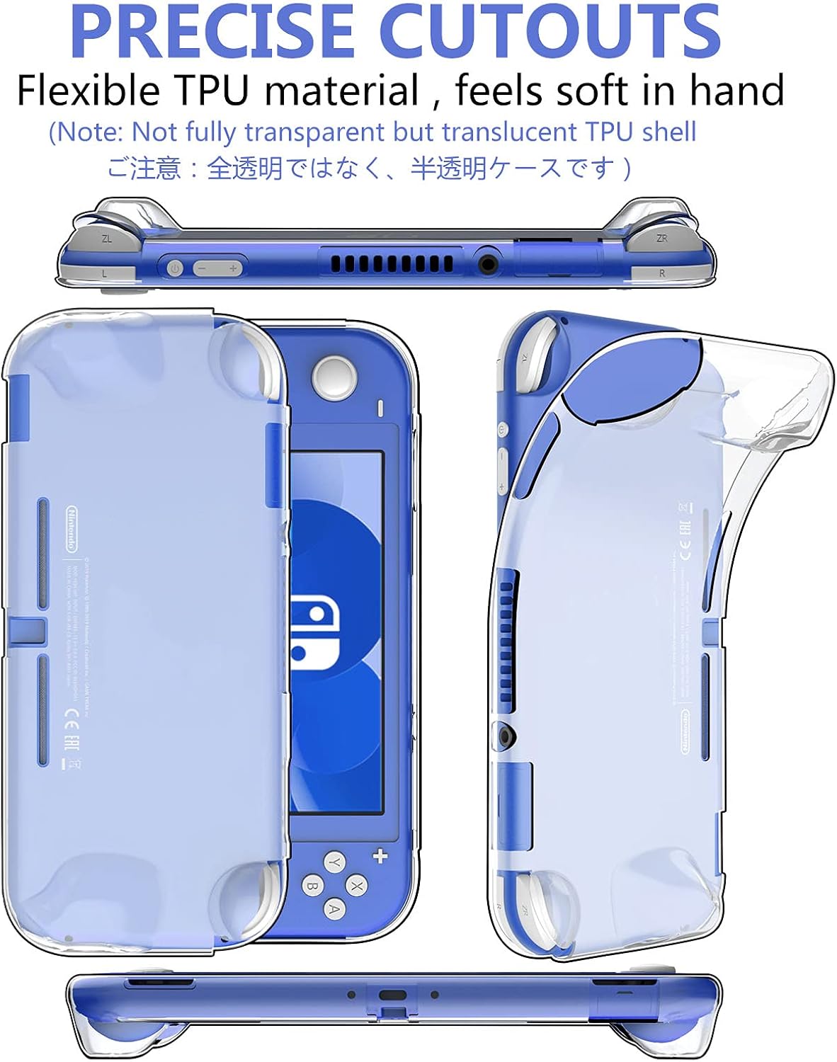 Detalle 2 de GeeRic Étui pour Switch Lite 2021 Bleu