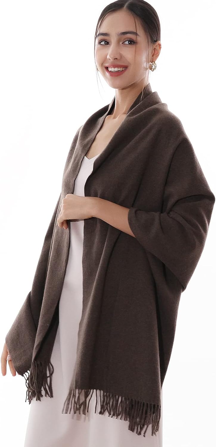 Thumbnail 6 de RIIQIICHY Sciarpa da donna invernale calda 200x70 cm: pashmina, scialle e coperta per cerimonie