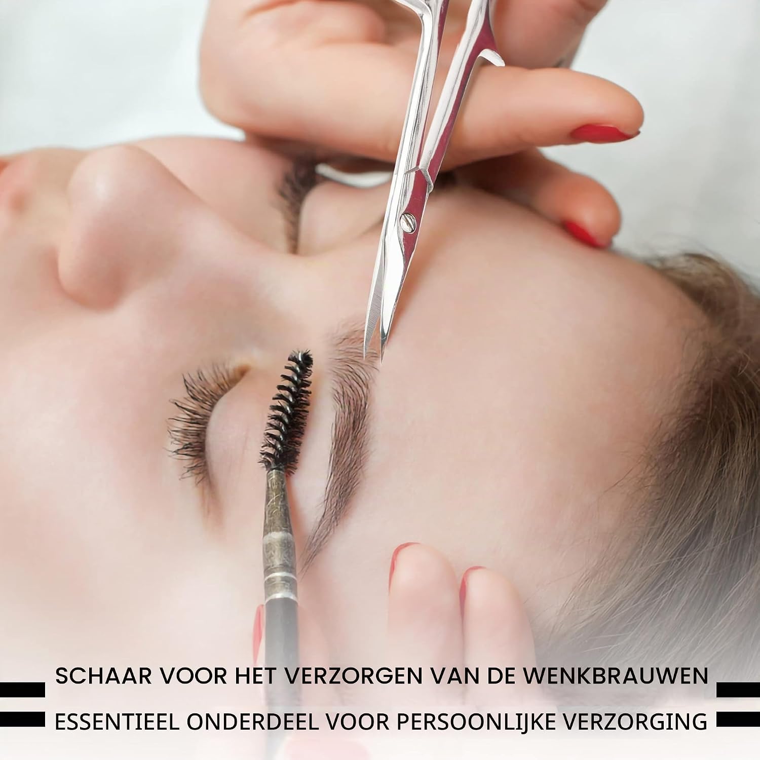 Detalle 1 de ASIPRO nagelriemschaar met gebogen punt, roestvrij staal en etui