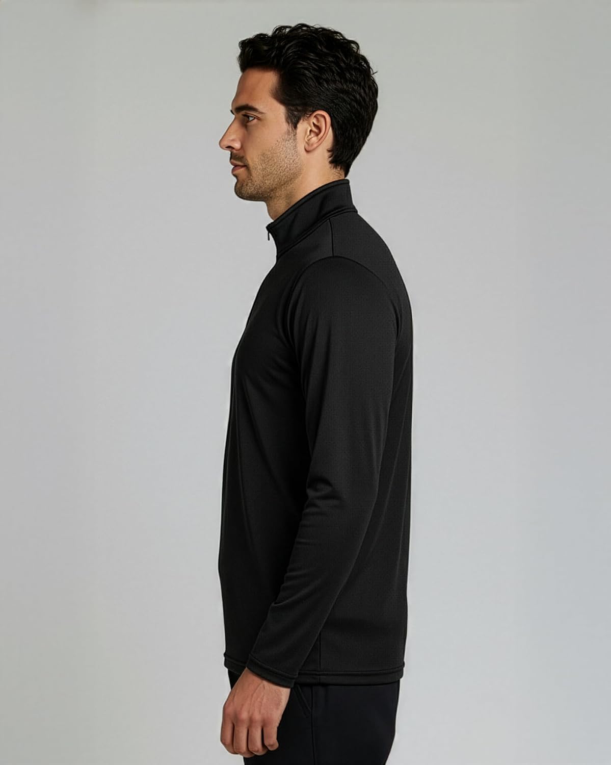 Detalle 1 de Mesh Quarter-Zip Pullover Shirts, 3-Pack