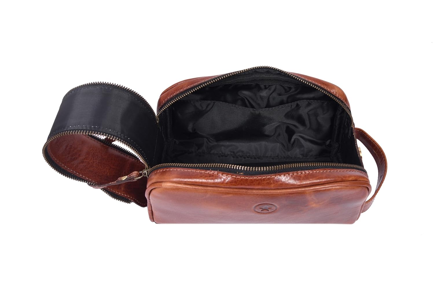 Detalle 1 de Aaron Leather Goods Dopp Kit with Waterproof Lining