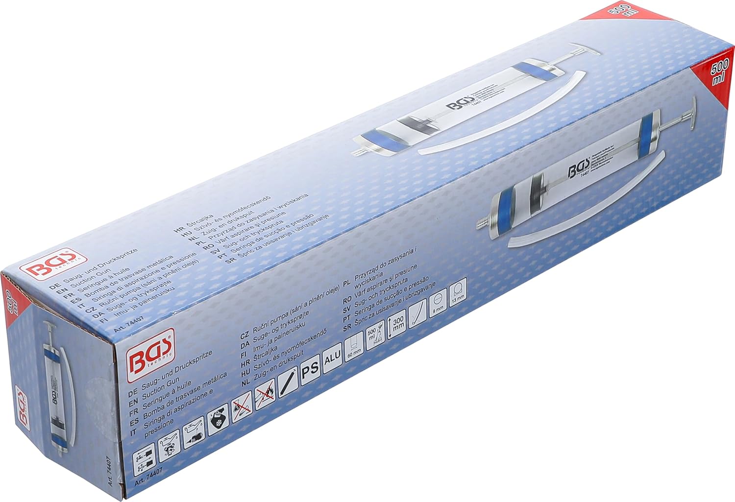 Detalle 2 de BGS 74407 seringue Ă huile 500 ml đź›