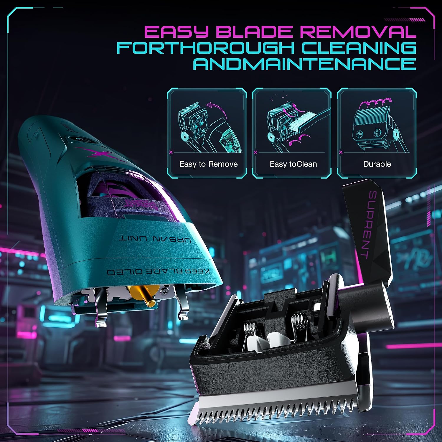 Thumbnail 6 de SUPRENT Hair Clippers with DLC Blade