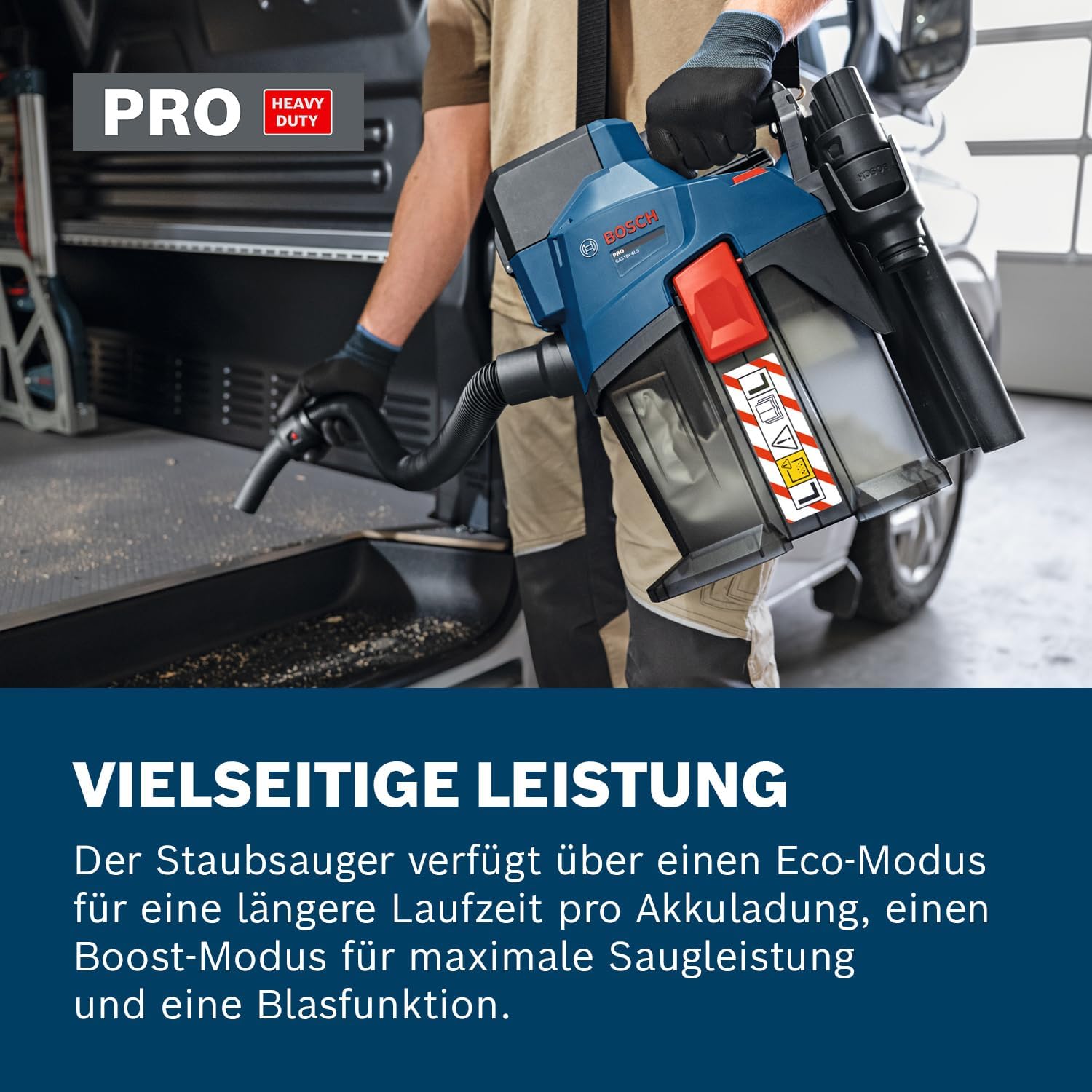 Thumbnail 3 de Bosch Professional PRO 18V System Akku-Staubsauger GAS18V-6LS (inkl. Schlauch, Winkelrohr & Düsen)